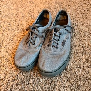 VANS shoes gray canvas originals